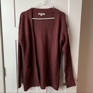 Plum/maroon cardigan size M